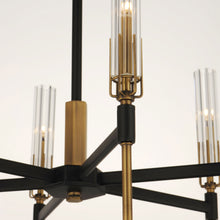 Load image into Gallery viewer, Flambeau LED Chandelier in Detail.
