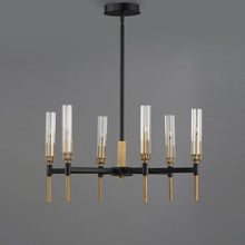 Load image into Gallery viewer, Flambeau LED Chandelier in Detail.

