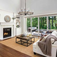 Load image into Gallery viewer, Franklin Chandelier in living room.
