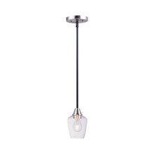 Load image into Gallery viewer, Goblet Mini Pendant Light in Black/Satin Nickel.
