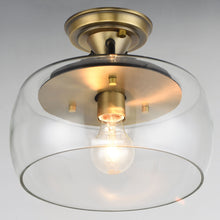 Load image into Gallery viewer, Goblet Semi Flush Mount Ceiling Light in Detail.

