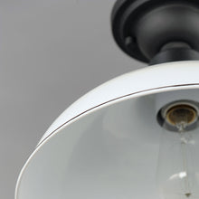 Load image into Gallery viewer, Granville Outdoor Flush Mount Ceiling Light in Detail.
