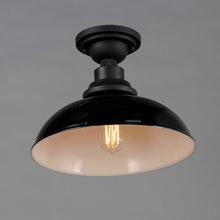 Load image into Gallery viewer, Granville Outdoor Flush Mount Ceiling Light in Detail.
