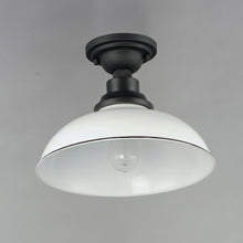 Load image into Gallery viewer, Granville Outdoor Flush Mount Ceiling Light in Detail.
