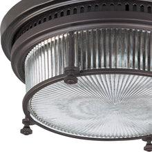 Load image into Gallery viewer, Hi-Bay Flush Mount Ceiling Light in Detail.
