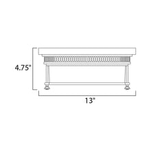 Load image into Gallery viewer, Hi-Bay Flush Mount Ceiling Light - line drawing.
