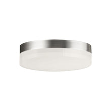 Load image into Gallery viewer, Illuminaire II LED Flush Mount Ceiling Light in Medium/Round/Satin Nickel.
