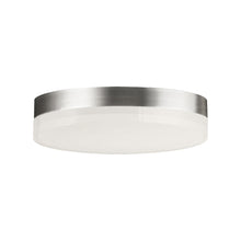Load image into Gallery viewer, Illuminaire II LED Flush Mount Ceiling Light in Large/Round/Satin Nickel.
