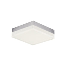 Load image into Gallery viewer, Illuminaire II LED Flush Mount Ceiling Light in Medium/Square/Satin Nickel.
