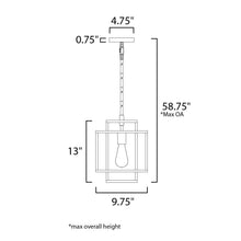 Load image into Gallery viewer, Liner Pendant Light - line drawing.
