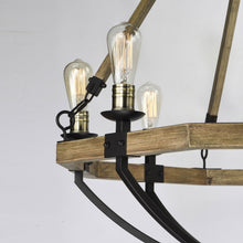 Load image into Gallery viewer, Lodge Chandelier in Detail.
