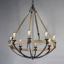 Load image into Gallery viewer, Lodge Chandelier in Detail.
