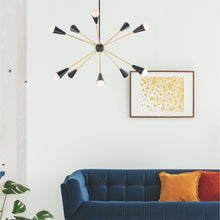 Load image into Gallery viewer, Lovell Multi Light Pendant Light in living room.
