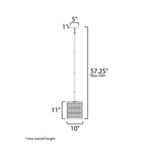 Load image into Gallery viewer, Madeline Mini Pendant Light - line drawing.
