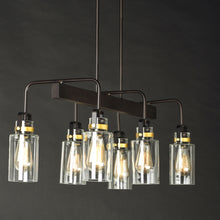 Load image into Gallery viewer, Magnolia Linear Pendant Light in Detail.
