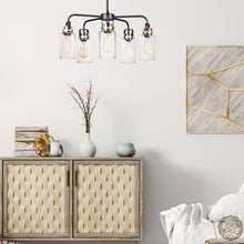 Load image into Gallery viewer, Magnolia Multi Light Pendant Light in bedroom.
