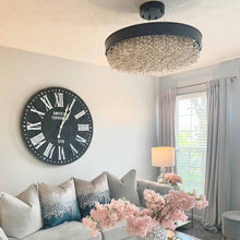 Load image into Gallery viewer, Mystic LED Pendant Light in living room.
