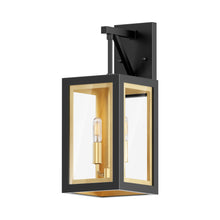 Load image into Gallery viewer, Neoclass Outdoor Wall Light in Black/Gold (3-Light).

