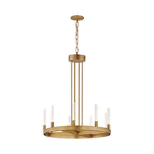 Load image into Gallery viewer, Ovation LED Chandelier in Gold.
