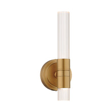 Load image into Gallery viewer, Ovation LED Wall Light in Gold.
