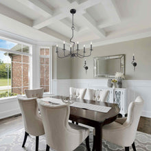 Load image into Gallery viewer, Padrona Chandelier in dining room.
