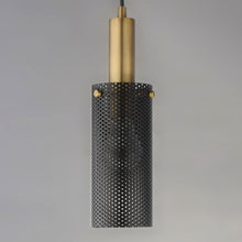 Load image into Gallery viewer, Perf Mini Pendant Light in Detail.
