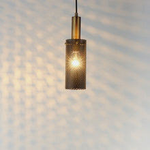 Load image into Gallery viewer, Perf Mini Pendant Light in Detail.
