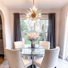 Load image into Gallery viewer, Polaris LED Pendant Light in dining room.
