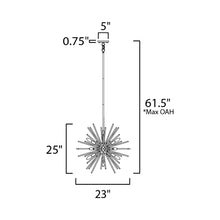 Load image into Gallery viewer, Polaris LED Pendant Light - line drawing.
