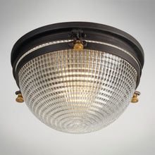 Load image into Gallery viewer, Portside Outdoor Flush Mount Ceiling Light in Detail.
