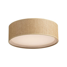 Load image into Gallery viewer, Prime LED Flush Mount Ceiling Light in Grass Cloth (Small).
