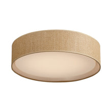 Load image into Gallery viewer, Prime LED Flush Mount Ceiling Light Grass Cloth (Large).
