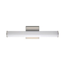 Load image into Gallery viewer, Rail LED Bath Vanity Light in Satin Nickel (Small).
