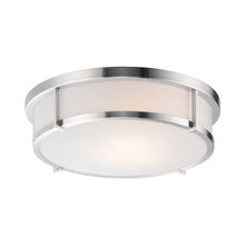 Load image into Gallery viewer, Rogue Flush Mount Ceiling Light in Satin Nickel (3-Light).

