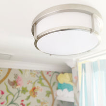 Load image into Gallery viewer, Rogue Flush Mount Ceiling Light in living room.
