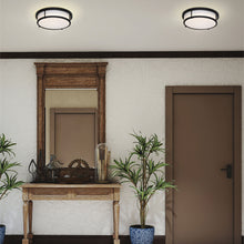 Load image into Gallery viewer, Rogue Flush Mount Ceiling Light in living room.

