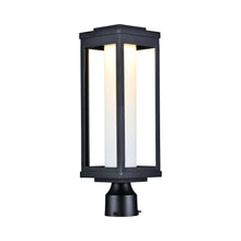 Load image into Gallery viewer, Salon Outdoor LED Post Light in Satin White.
