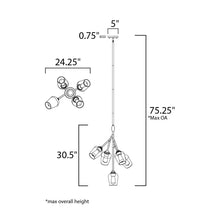 Load image into Gallery viewer, Savvy Pendant Light - line drawing.

