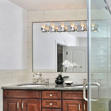 Load image into Gallery viewer, Silo Bath Vanity Light in bathroom.
