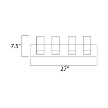 Load image into Gallery viewer, Silo Bath Vanity Light - line drawing.

