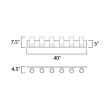 Load image into Gallery viewer, Silo Bath Vanity Light - line drawing.
