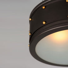 Load image into Gallery viewer, Trestle Flush Mount Ceiling Light in Detail.
