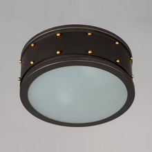 Load image into Gallery viewer, Trestle Flush Mount Ceiling Light in Detail.
