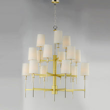 Load image into Gallery viewer, Uptown Multi Tier Chandelier in Detail.
