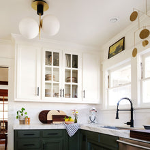 Load image into Gallery viewer, Vesper Semi Flush Mount Ceiling Light in kitchen.
