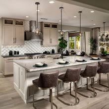 Load image into Gallery viewer, Vessel Mini Pendant Light in dining room.
