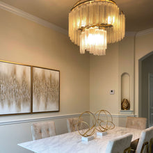 Load image into Gallery viewer, Victoria Chandelier in dining room.
