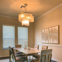 Load image into Gallery viewer, Victoria Chandelier in dining room.
