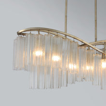 Load image into Gallery viewer, Victoria Linear Suspension Light in Detail.
