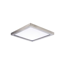 Load image into Gallery viewer, Wafer LED Flush Mount Ceiling Light in 4.5-Inch/Square/Satin Nickel/3000K.
